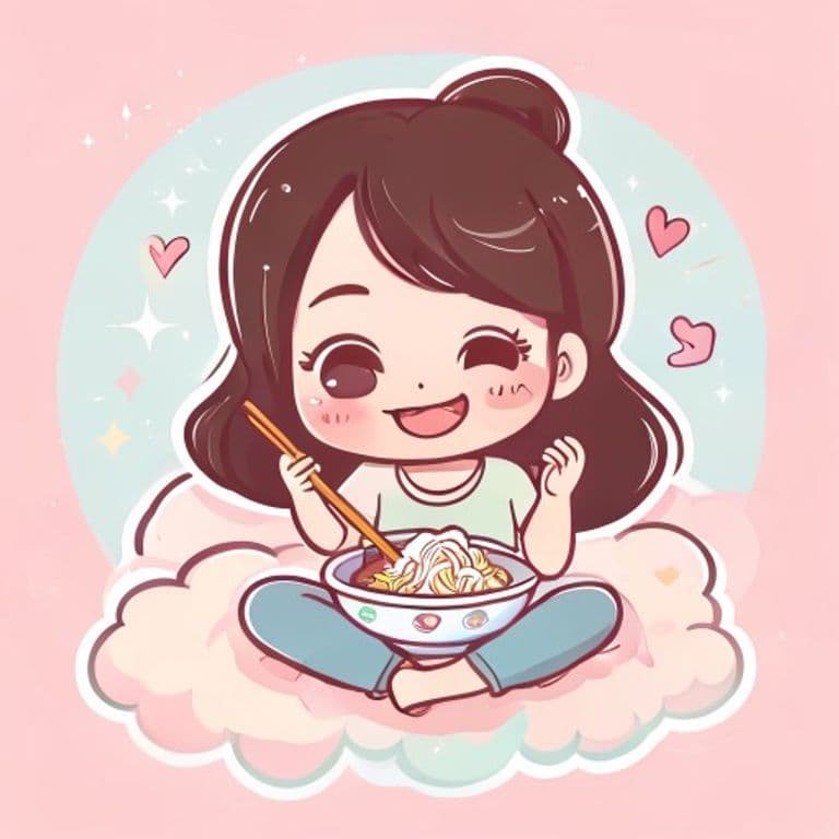 Chica feliz comiendo un bowl de bibimbap CrunchyBowl